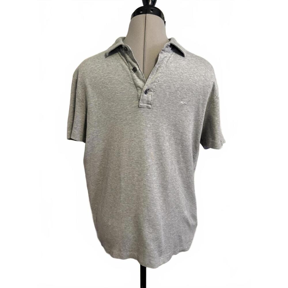 Michael Kors Men's Medium Gray polo 100% Cotton